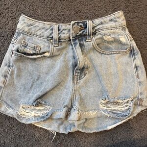✨PacSun Light Blue Distressed Denim Cutoff Shorts ✨